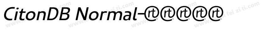 CitonDB Normal字体转换